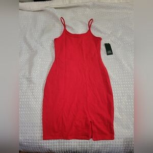 Womens Red Mini Dress